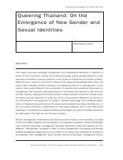  Queering Thai Sculpture: A Deconstruction of Gender and Tradition